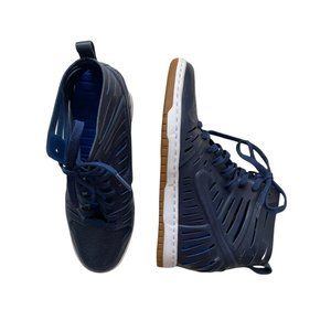Nike Joli Sky Hi High Wedge Dunk 2.0 Navy Midnight Blue Sneakers Sandals Sz 8.5